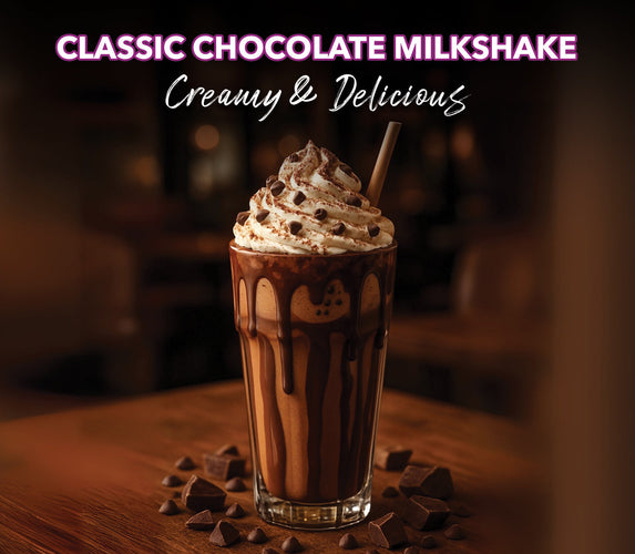 CLASSIC CHOCOLATE MILKSHAKE - CREAMY & DELICIOUS
