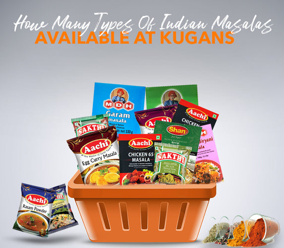 HOW MANY TYPES OF INDIAN MASALAS AVAILABLE AT KUGANS!