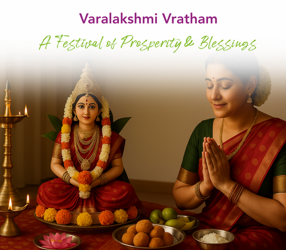 VARALAKSHMI VRATHAM - A FESTIVAL OF PROSPERITY & BLESSINGS
