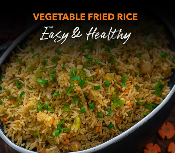 VEGETABLE FRIED RICE - EASY & HEALTHY