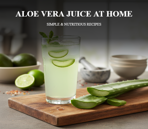 ALOE VERA JUICE AT HOME - SIMPLE & NUTRITIOUS RECIPES