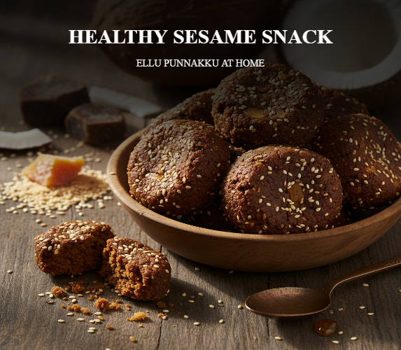 HEALTHY SESAME SNACK - ELLU PUNNAKKU AT HOME