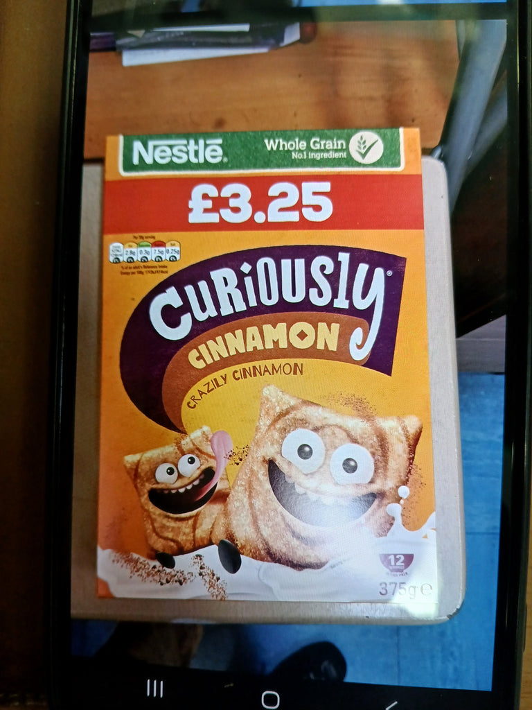Buy cheap Nestle Curiously Cinnamon  375g Online