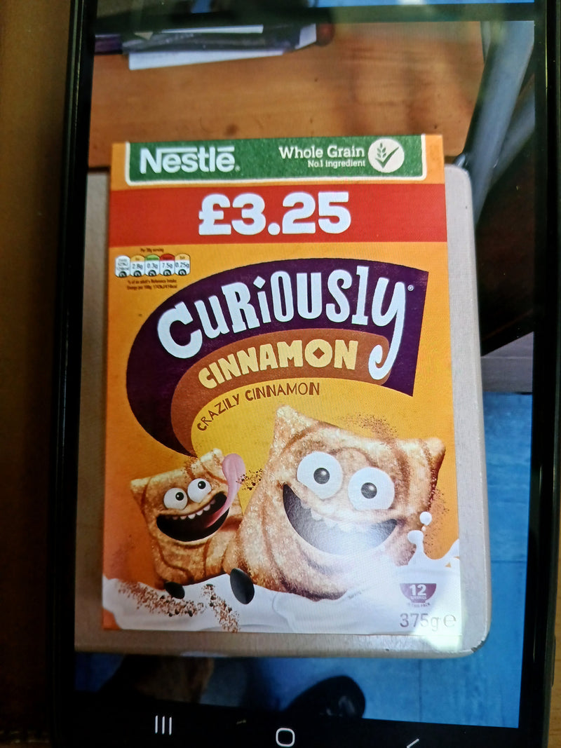 NESTLE CURIOUSLY CINNAMON 375G