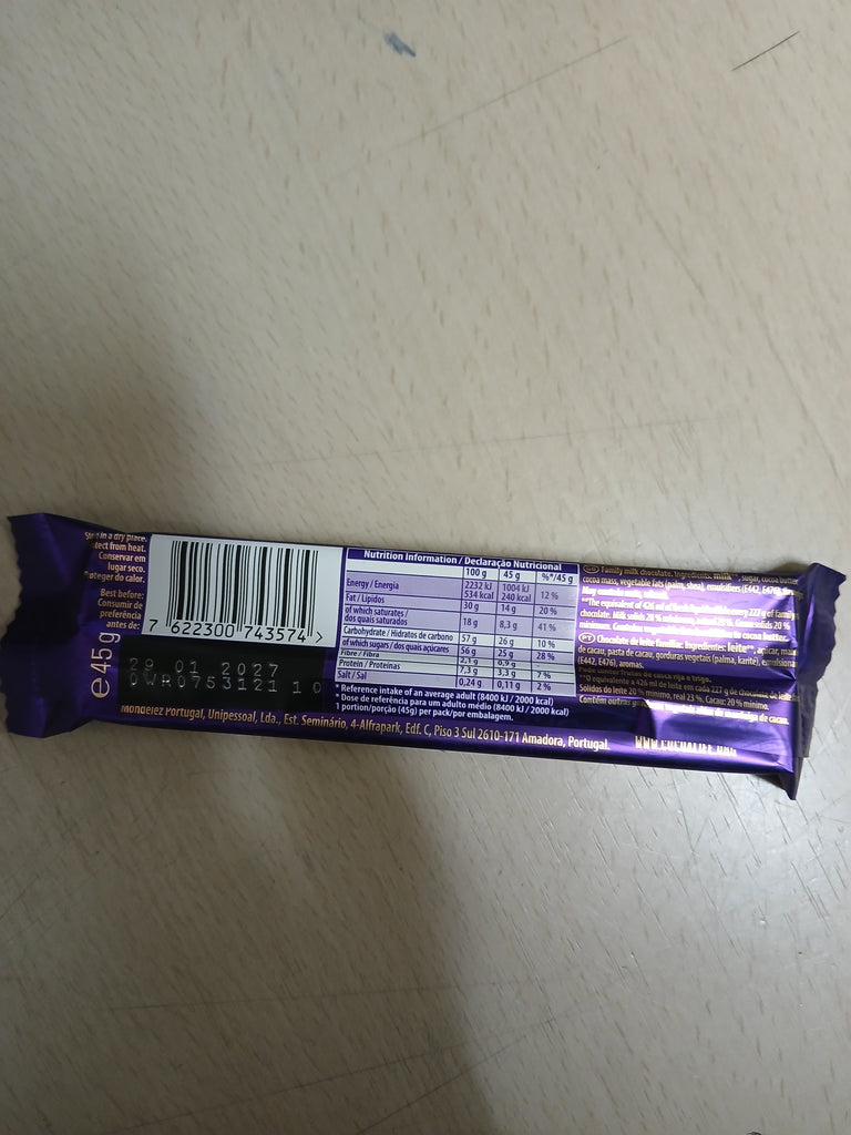 Buy cheap Cadbury Dairy Milk 45g Online