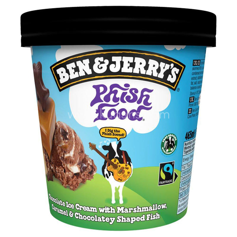 B&j Phish Food Ice Cream 465ml