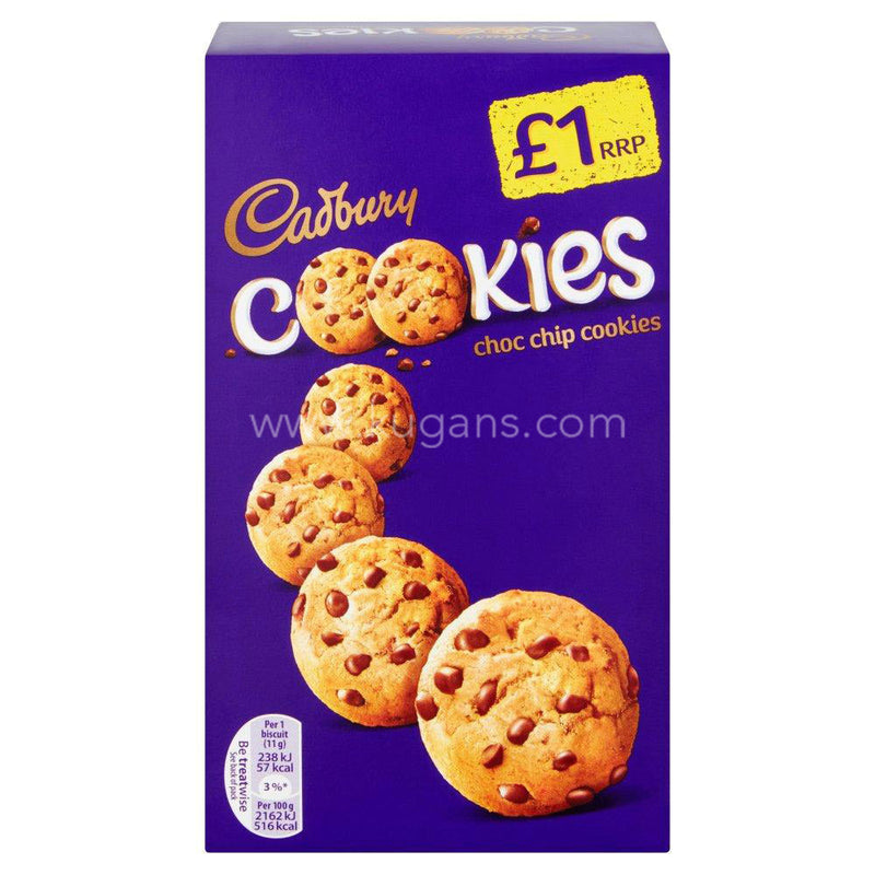 CADBURY CHOC CHIP COOKIES 150G