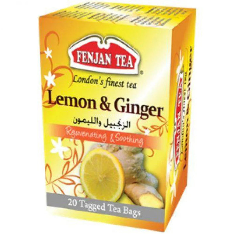 FENJAN TEA LEMON & GINGER 20S