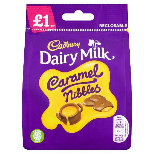 Buy cheap Cadbury Caramel Nibbles 95g Online
