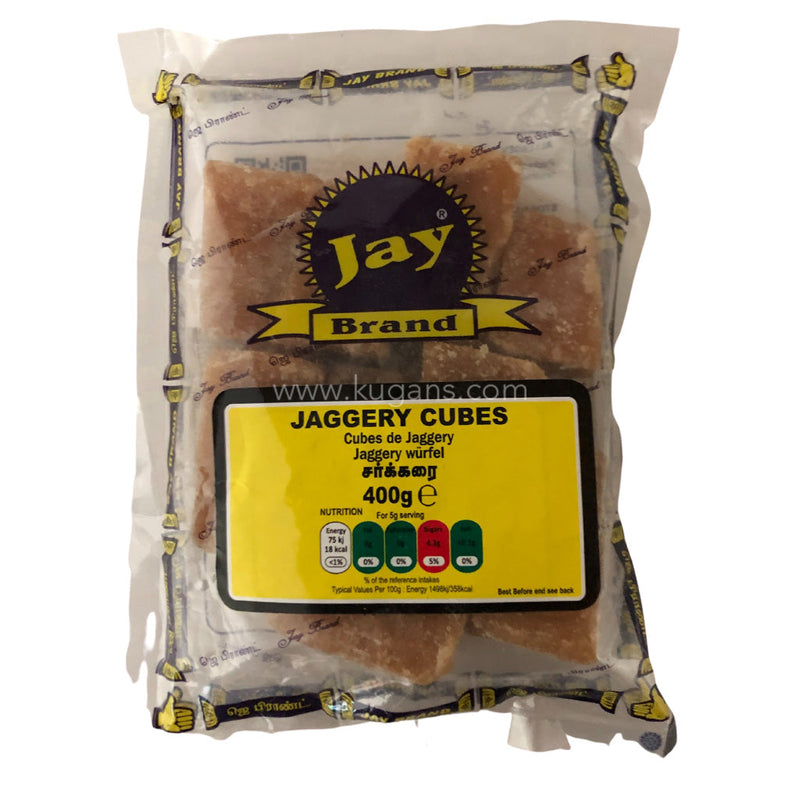 JAY JAGGERY CUBES WHITE 400G