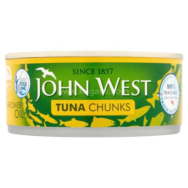 JOHN WEST TUNA CHUNKS IN OIL