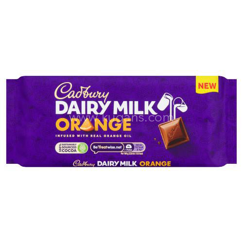 Cadbury Dairy Milk Orange 180g