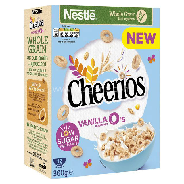 NESTLE CHEERIOS VANILLA 360G