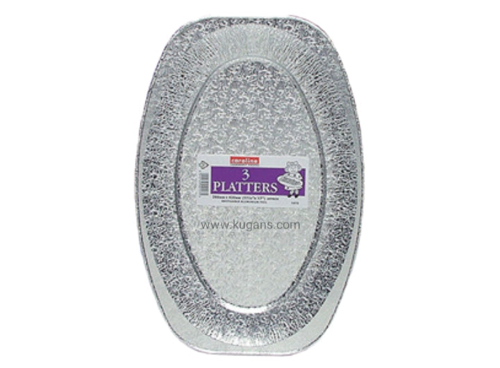 Caroline Foil Platters 3s