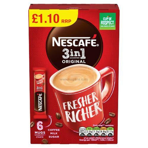 Nescafe 3 In 1 Original 6s