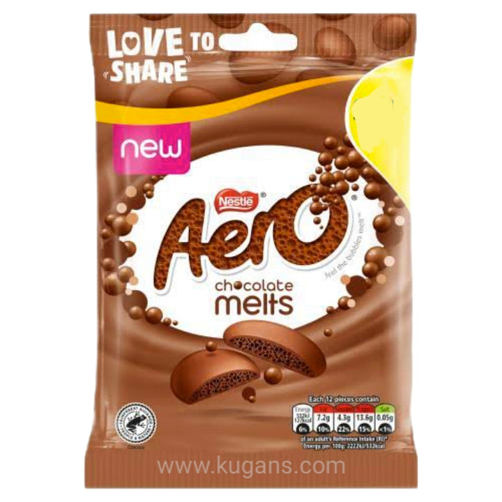 Nestle Aero Chocolate Melts Milk 80g