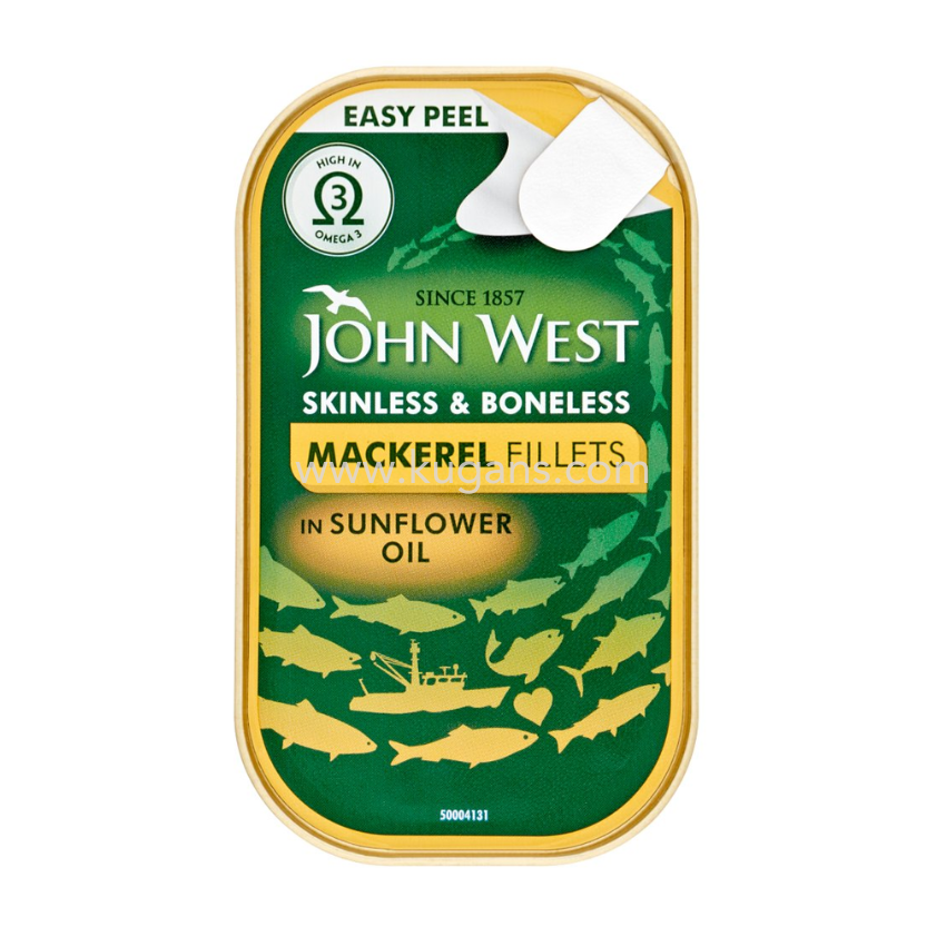 Buy cheap John West Mackerel Fillets In Sunflower Oil 115g Online
