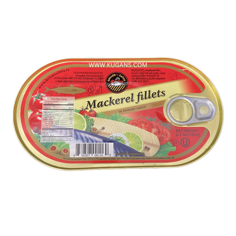 Brivais Mackerel Fill In Tomato 190g