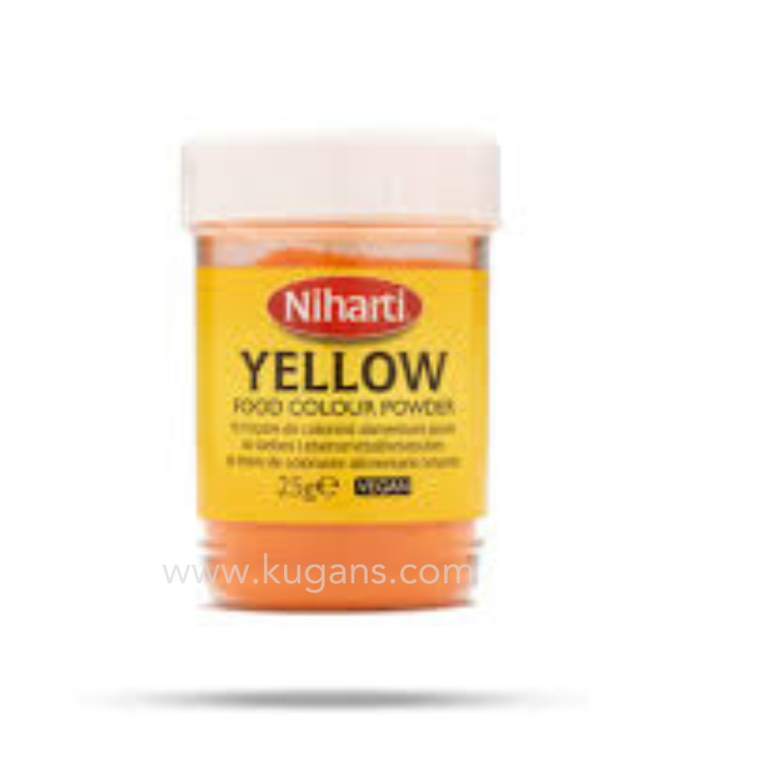 Buy cheap Niharti Food Color Powder Yellow 25g Online