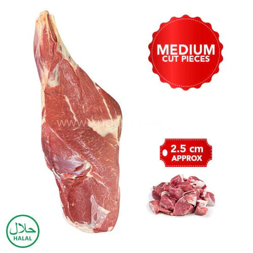 FRESH MUTTON LEG MEDIU CUT 1KG
