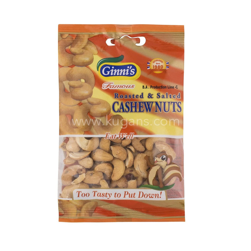 GINNI ROASTED CASHEWS 175G