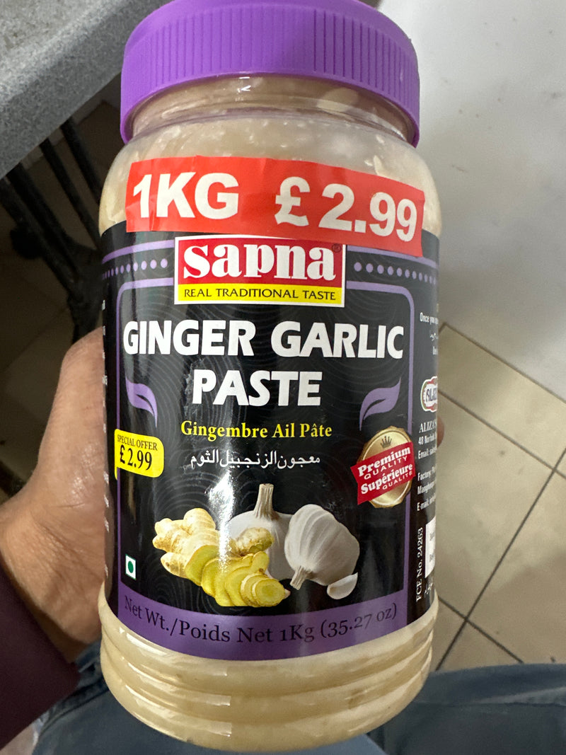 SAPNA GINGER GARLIC PASTE 1KG