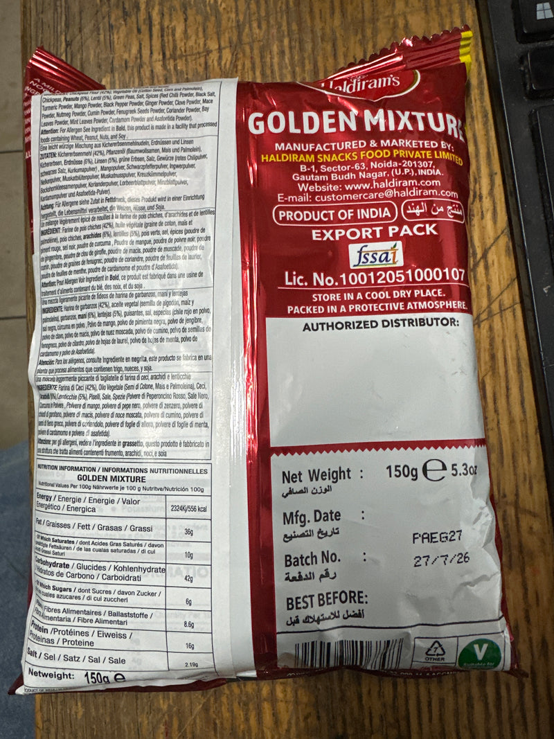 HALDIRAMS GOLDEN MIXTURE 150G
