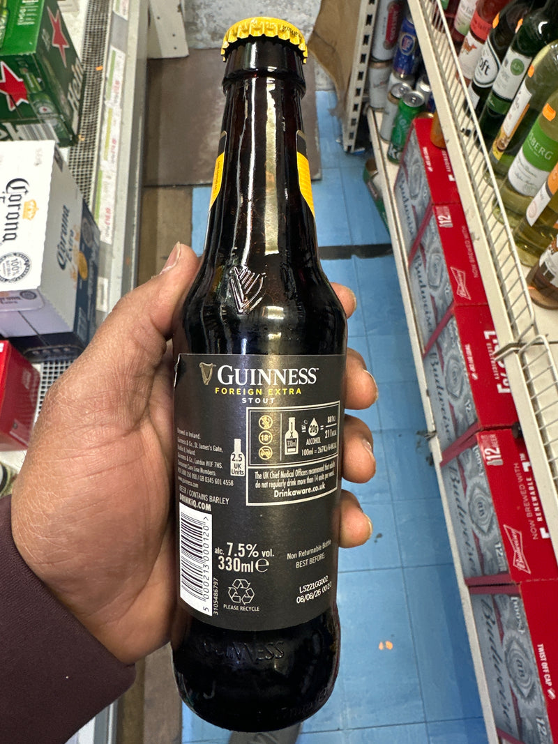 GUINNESS EXTRA STOUT 330ML