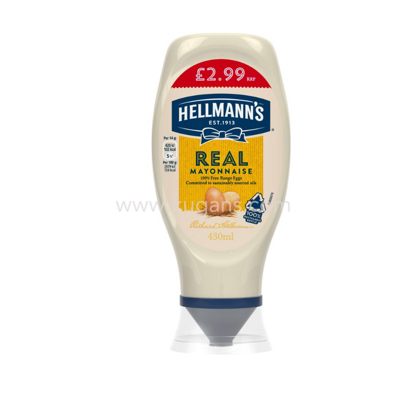 HELLMANNS MAYO SQUEEZY 430ML