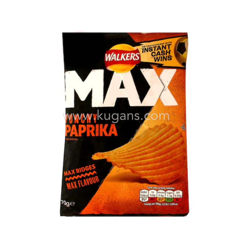 WALKERS MAX PUNCHY PAPRIKA 70G