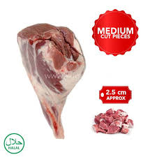 FRESH LAMB BONELESS MEDIUM CUT