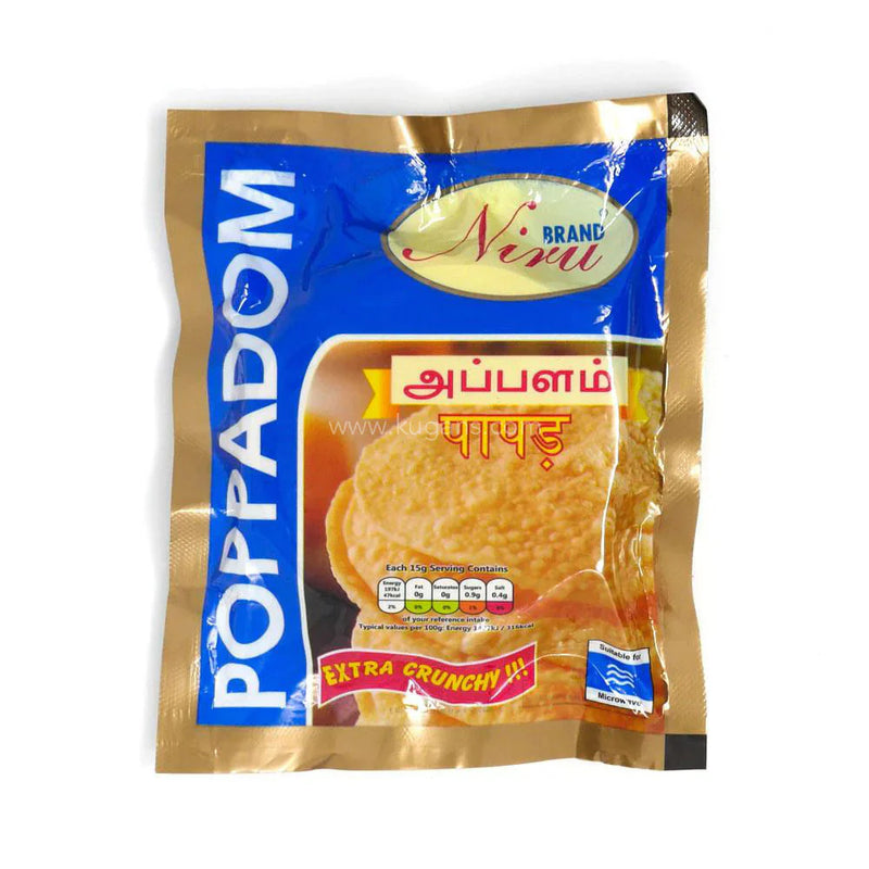 NIRU POPPADUMS SMALL 150G