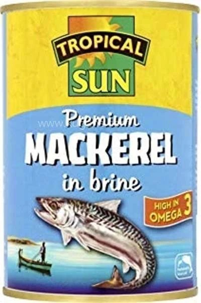 Tropical Sun Premium Mackerel In Brine 400g