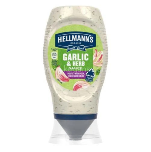 Hellmanns Garlic & Herb Sauce 250ml