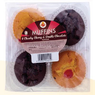 MUFFINS CHUNKY CHERRY 4S