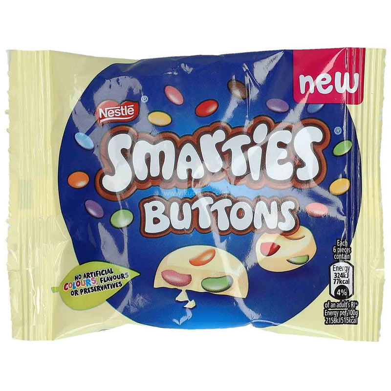 SMARTIES BUTTONS WHITE 30G