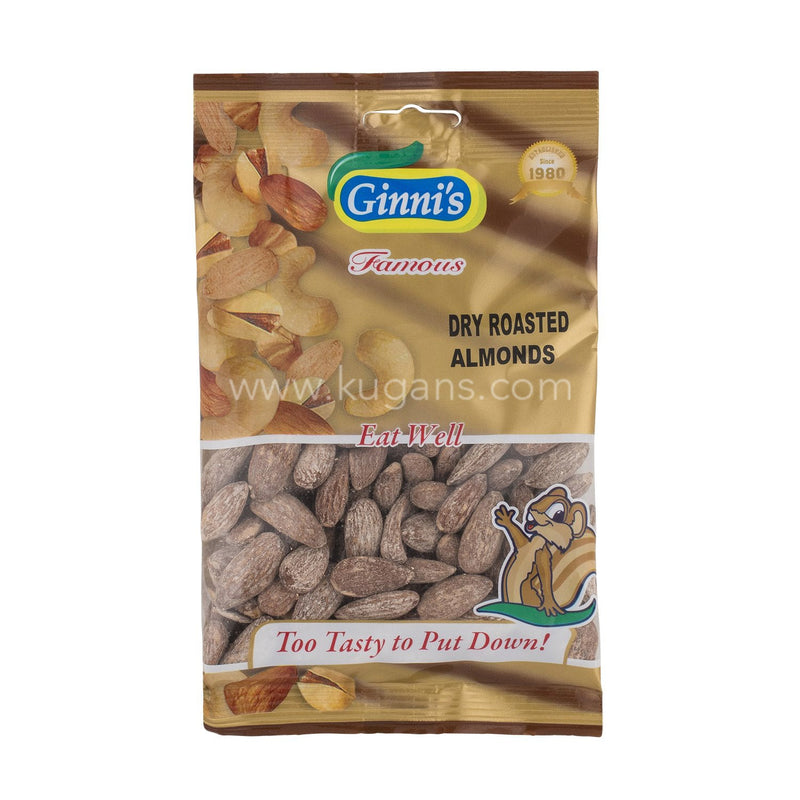 GINNIS DRY ROASTED ALMOND 110G