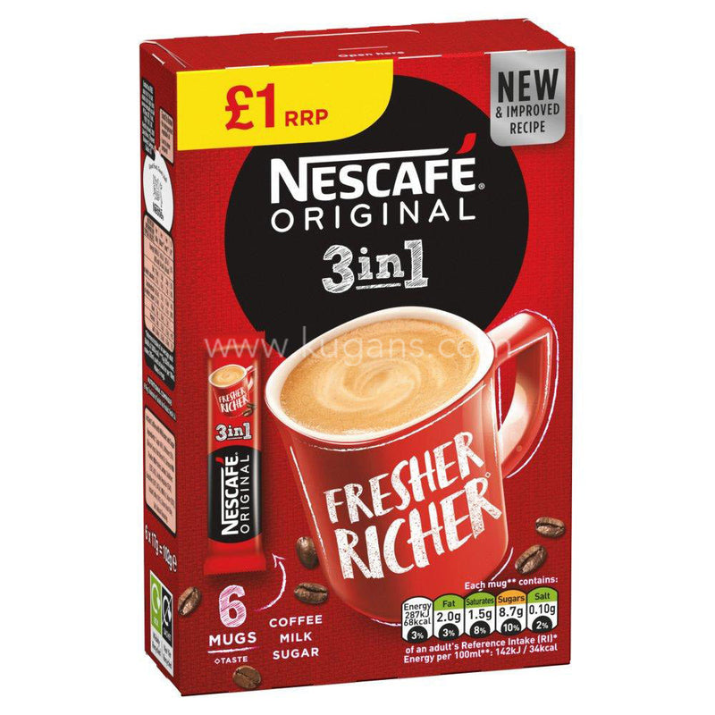 NESCAFE ORIGINAL 3IN1 6PCS