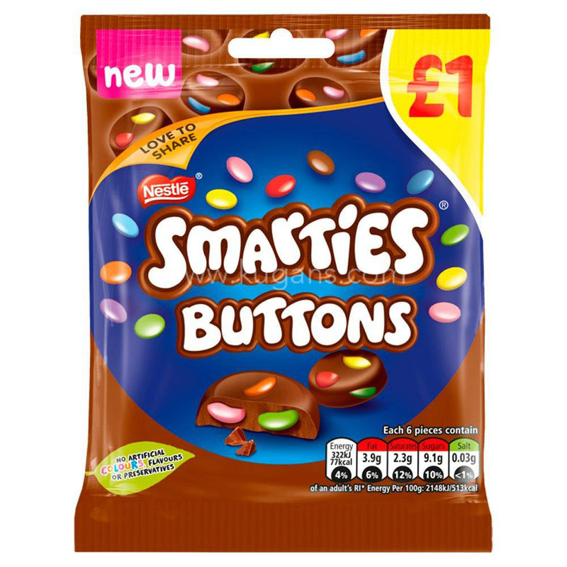 SMARTIES BUTTONS MILK 78G