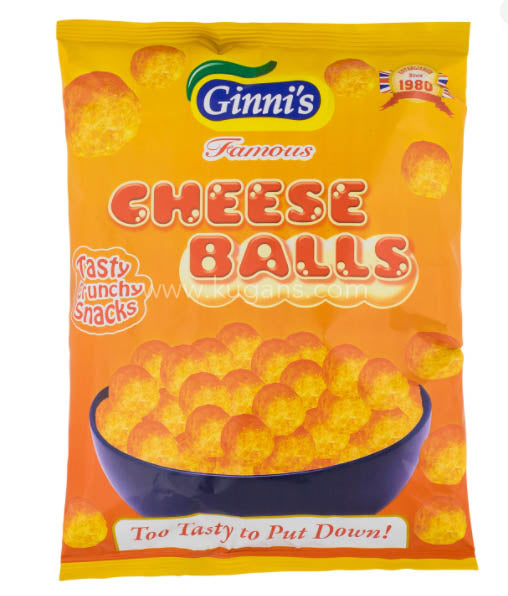 GINNIS CHEESE BALLS 100G