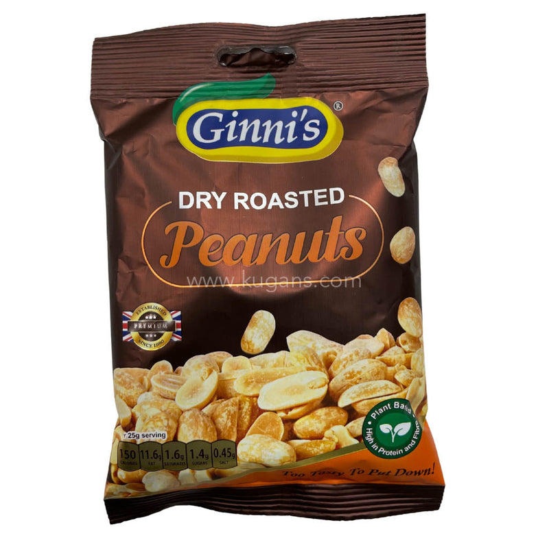 Ginnis Dry Roasted Peanuts 60g