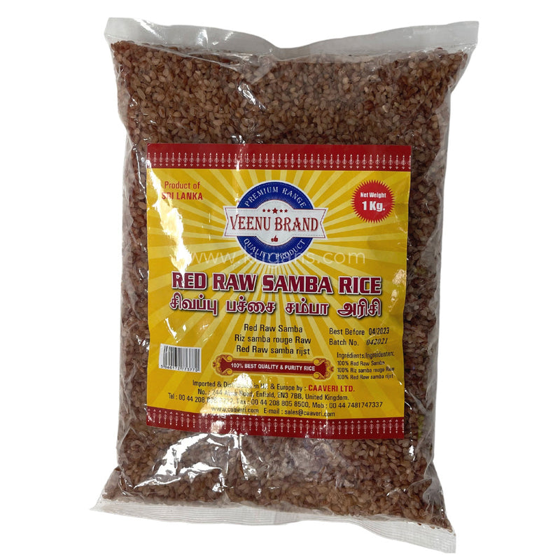 Veenu Red Raw Samba Rice 1kg