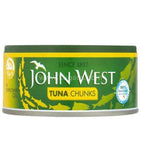 Buy cheap JOHN WEST TUNA CHUNKS OIL 140G Online