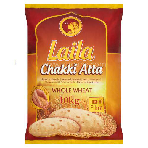 Laila Chakki Atta Flour 10kg