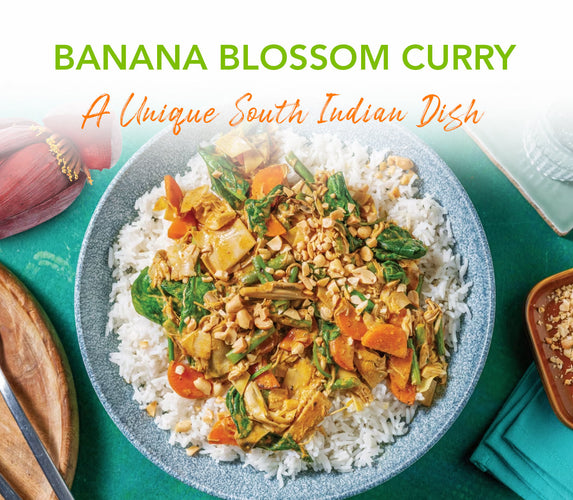 BANANA BLOSSOM CURRY - A UNIQUE SOUTH INDIAN DISH