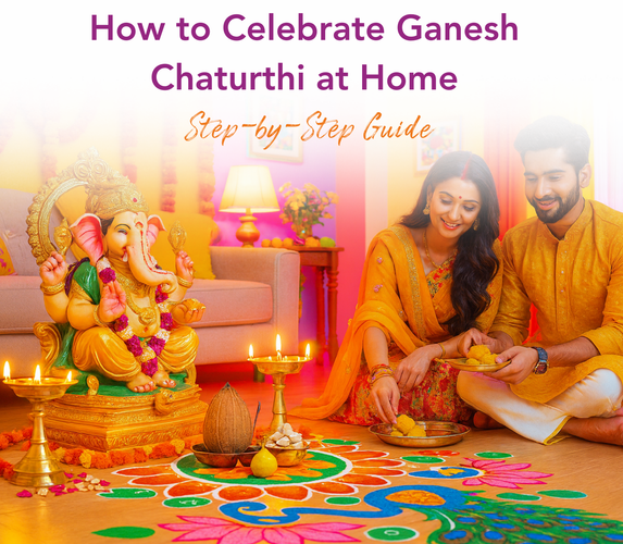 HOW TO CELEBRATE GANESH CHATURTHI AT HOME - STEP-BY-STEP GUIDE