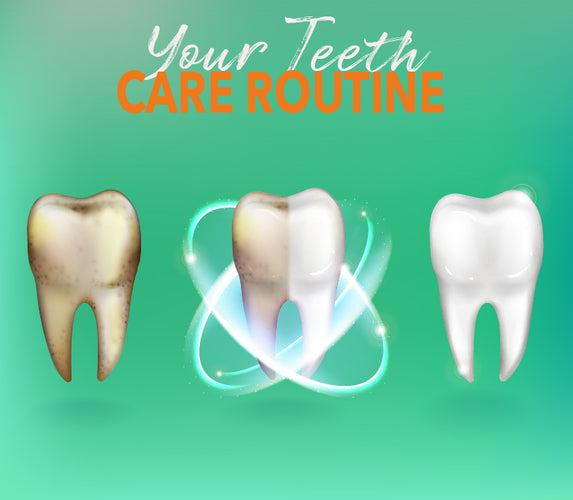 YOUR TEETH CARE ROUTINE!