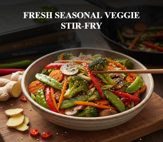 FRESH SEASONAL VEGGIE STIR-FRY