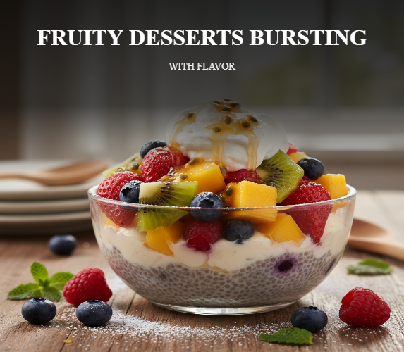 FRUITY DESSERTS BURSTING WITH FLAVOR