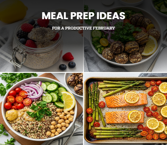 MEAL PREP IDEAS FOR A PRODUCTIVE FEBRUARY
